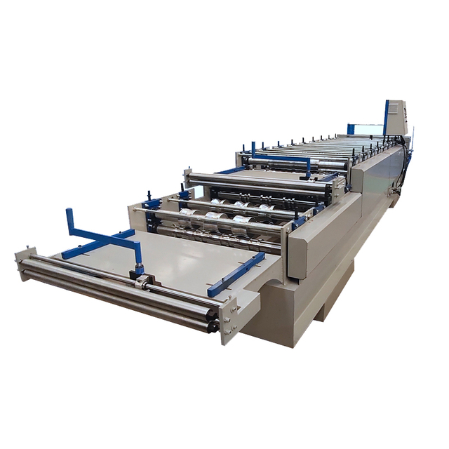 Hochwertige doppelschichtige trapezförmige Dachpressmaschine für glasierte Ziegel IBR-Blech, Rollformmaschine